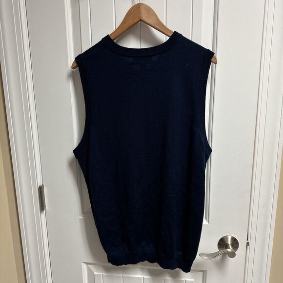 Auburn Tigers Football Merino Wool Sweater Vest Large Under Armour NWOT NCAA SEC - Picture 3 of 4